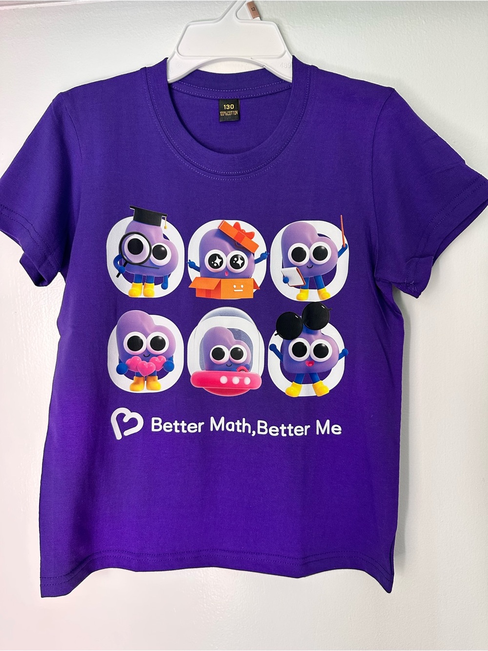 Better Be Purple Kids Graphic Tee with Colorful Character Print
